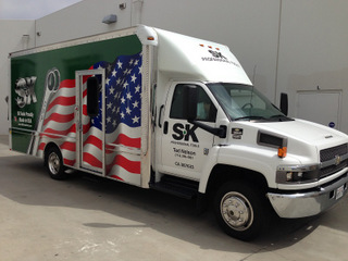 Franchise box truck wraps Orange County