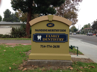 Sign permits for monument signs in Fullerton CA