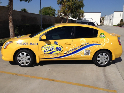 Vehicle graphics for Orange County franchises