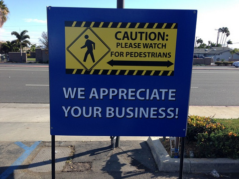 Safety signs for car dealers in Orange County