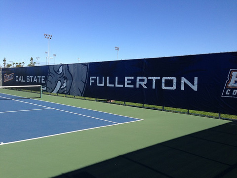 Vinyl wall wraps for tennis courts in Orange County