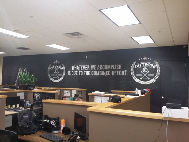 Custom wall wraps for small businesses in Orange County