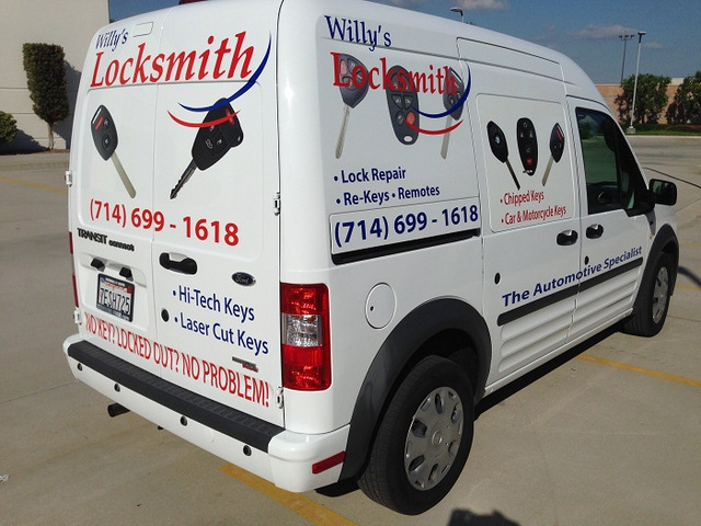 Vehicle wraps for Ford Transit Connect vans Orange County