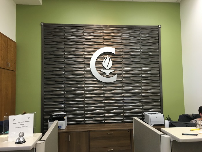 Custom Lobby Sign for CalTech in Los Angeles County