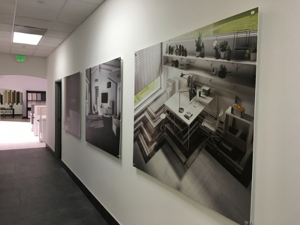Product showroom wall murals and graphics in Anaheim CA