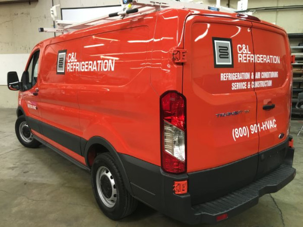 Fleet graphics for work vans in Orange County CA