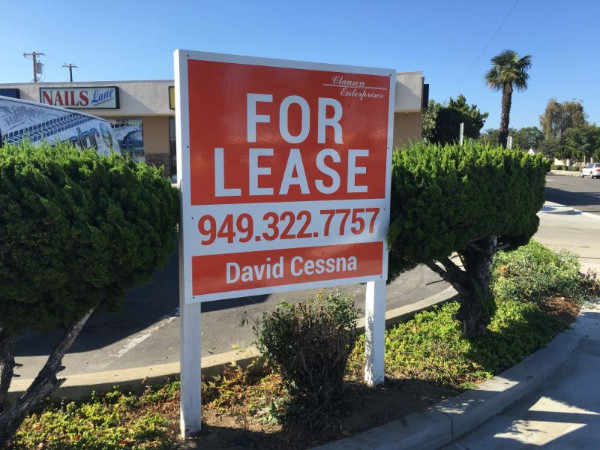 For Lease Anti-Graffit Signs in Orange County CA