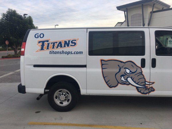 School Mascot Van Decals in Fullerton CA