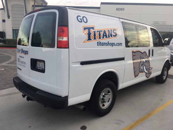 Vehicle graphics for school vans in Fullerton CA