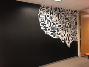 Where to buy office wall map murals in Orange County CA