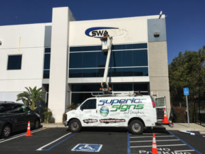 Building Sign Removal and Installations in Orange County CA