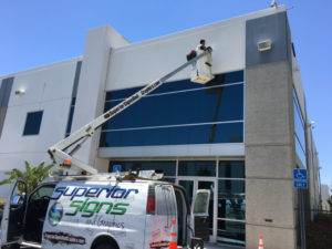 New Building Sign Installations in Orange County CA