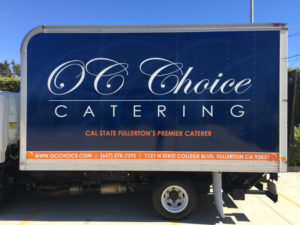 Truck Graphics for Catering Companies Orange County CA