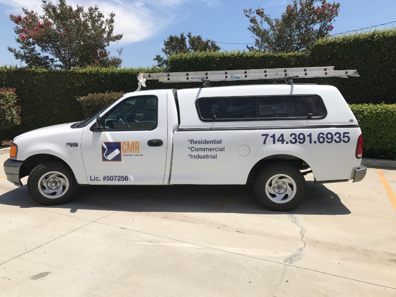 Vehicle decals and vinyl lettering for contractors in Orange County