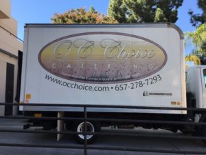 Catering Delivery Truck Graphics Orange County CA