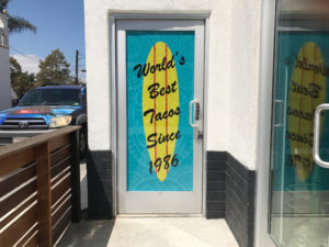 Window graphics for restaurants in Fullerton CA