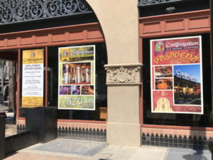 Coming soon window banners for restaurants in Orange County CA