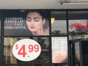 Beauty Salon Window Graphics Orange County CA