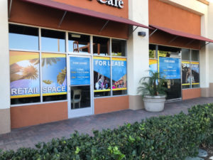 Commercial For Lease Window Graphics Orange County CA
