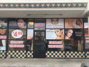 Window Graphics for Beauty Retailers in La Mirada CA