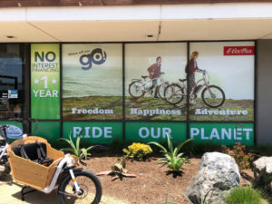 Cycle Shop Window Graphics Costa Mesa CA