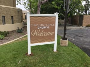 Post and Panel Signs for Churches in Newport Beach CA